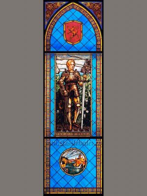 Готический витраж. Рыцарь